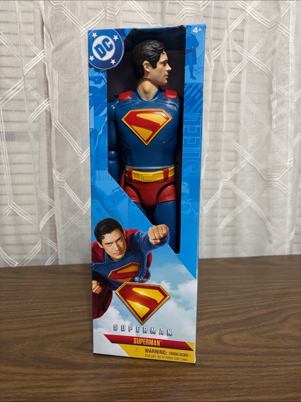 DC Superman Figure in Blue, Red & Yellow New in the box 12” tall